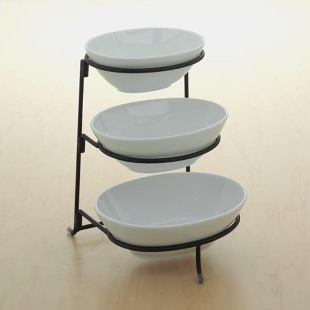 Food Network 3-Tier Serving Bowl Server