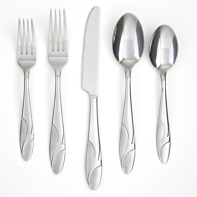 Cambridge Sasha Sand 42-pc. Flatware Set