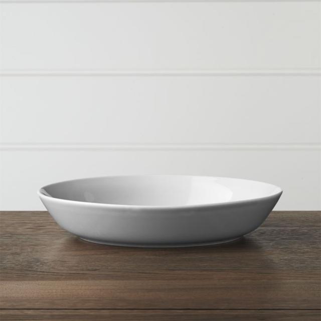 Set of 4 Hue Light Grey Low Bowl
