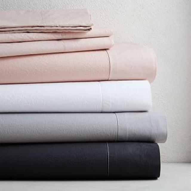 Organic Washed Cotton Queen Sheet Set (in Graphite)