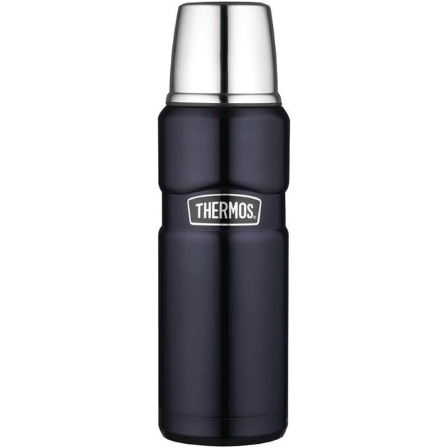 Thermos Stainless King 16 Ounce Compact Bottle, Midnight Blue