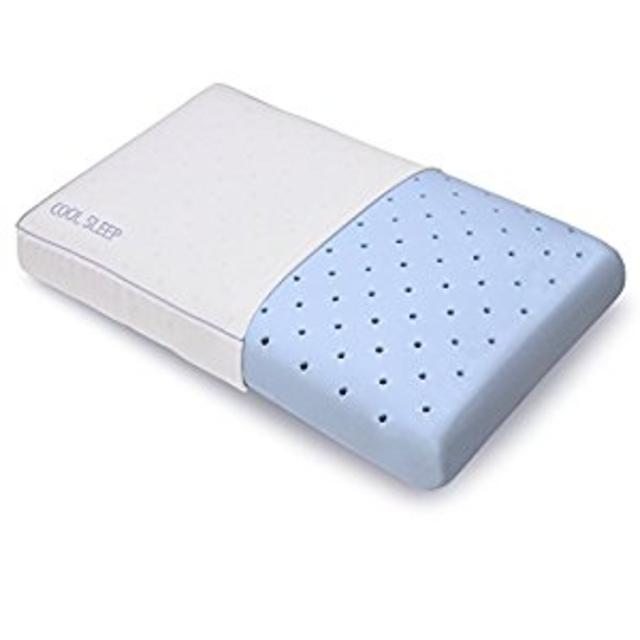 Classic Brands Cool Sleep Ventilated Gel Memory Foam Gusseted Pillow, Queen