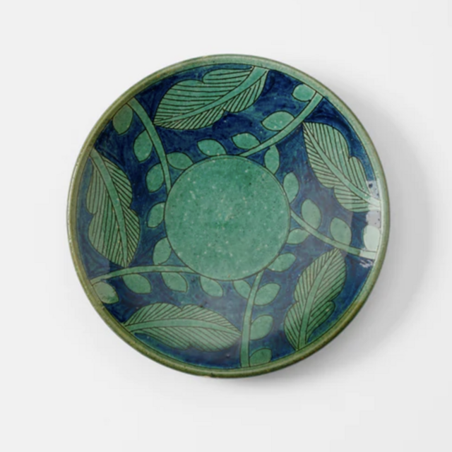 Turquoise Leaf Plate
