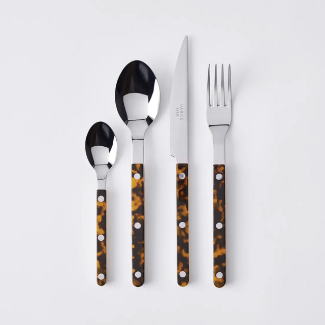 Sabre Bistrot Shiny Finish Flatware - Tortoise - 16 set
