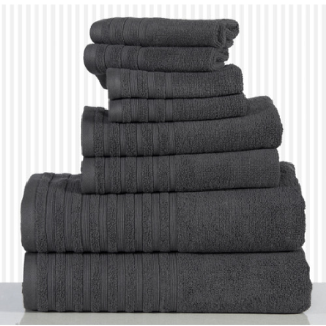 Casa Platino 600 GSM Egyptian Cotton 8 Piece Towel Set