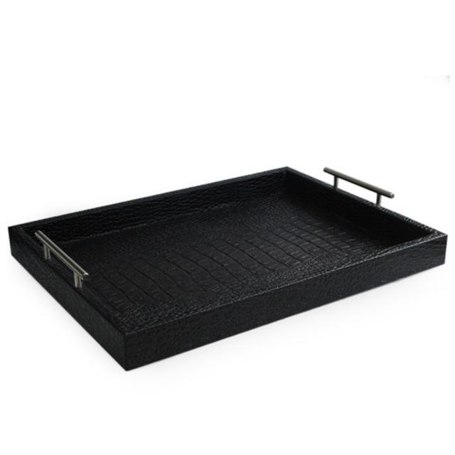 Allure by Jay Leather Tray with Handles