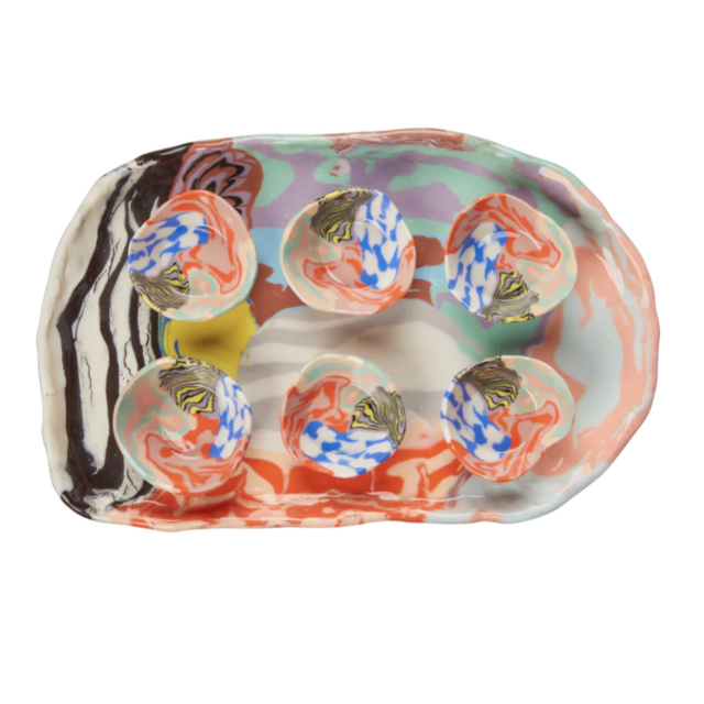Swirly Seder Plate Set