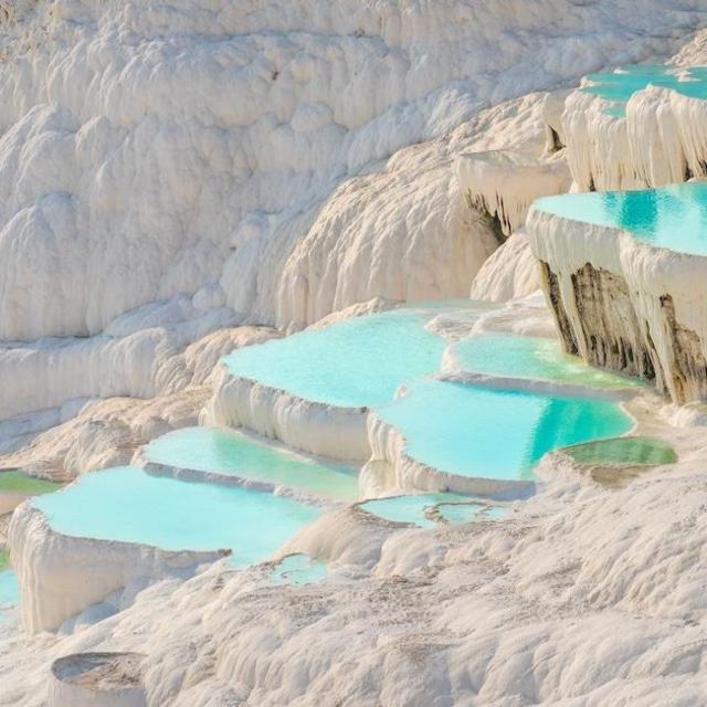 Visit Pamukkale Hot Springs in Turkey