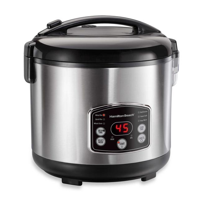 Bed Bath & Beyond Hamilton Beach® Digital Simplicity™ Rice Cooker and Steamer