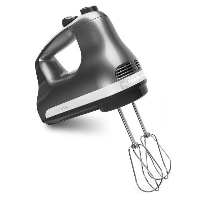 Bed Bath & Beyond KitchenAid® 6-Speed Hand Mixer in Contour Silver