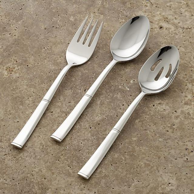 Crate & Barrel Devon 3-Piece Serving Set