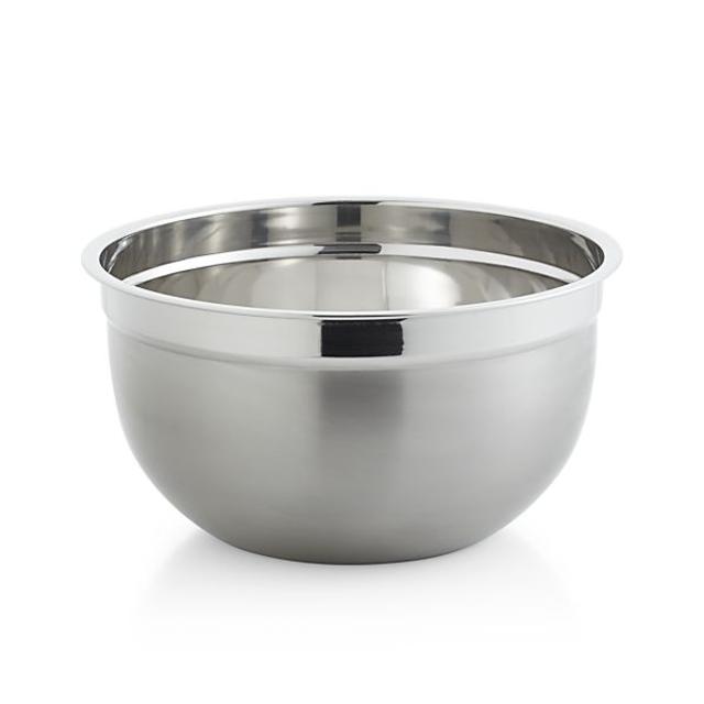 Crate & Barrel Stainless Steel 7-Quart Bowl
