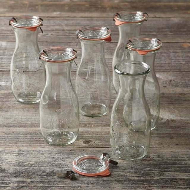 Weck Juice Jars, 19.6 oz, Set of 6