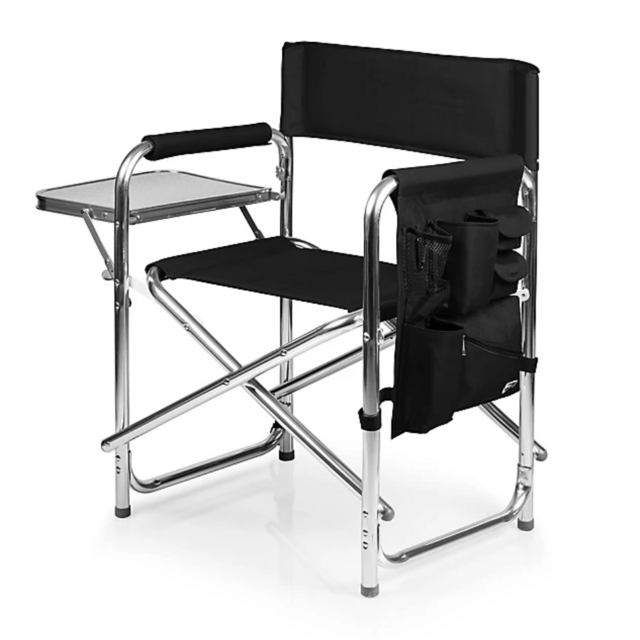 Picnic Time® Folding Sports Chair in St. Tropez-Black