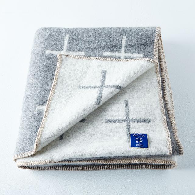 Wool Blend Cross Throw