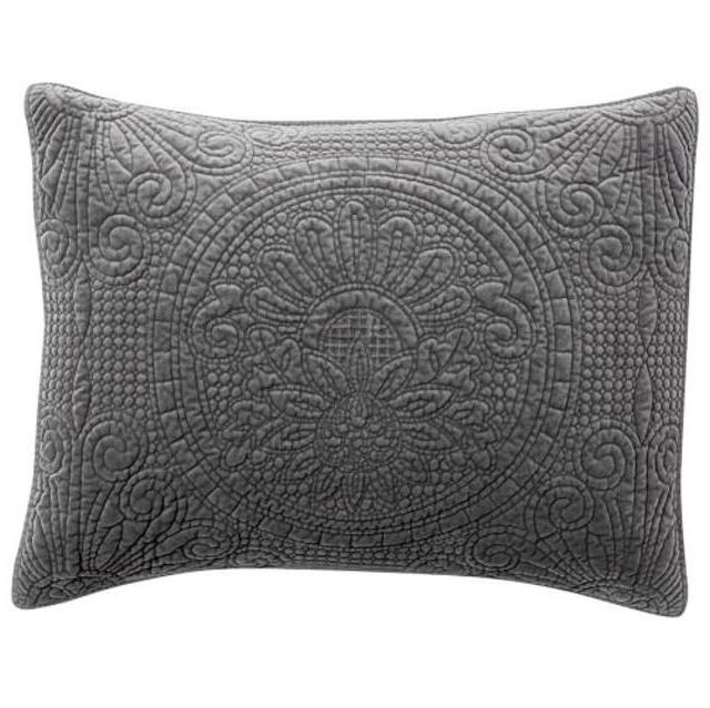 Velvet Medallion Shams - FLAGSTONE