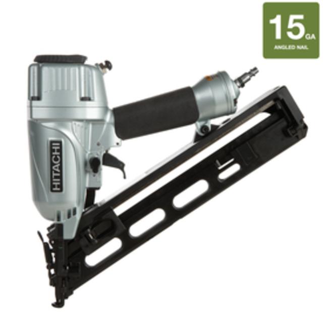 Hitachi 15-Gauge Roundhead Finishing Pneumatic Nailer