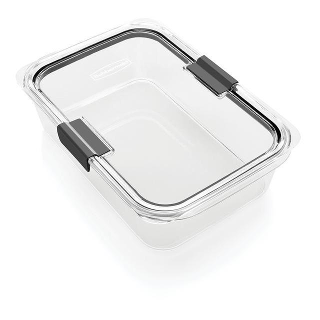 Rubbermaid Brilliance Food Storage Container, BPA-free Plastic, Large, 9.6 Cup, Clear
