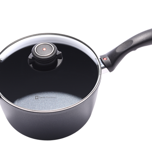 Induction Nonstick Saucepan with Lid - 3.2 qt (8")