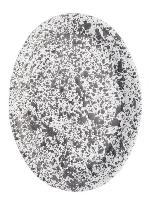 Splatter Enamelware Serving Platter