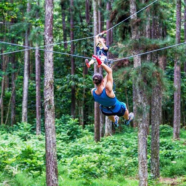 Ziplining