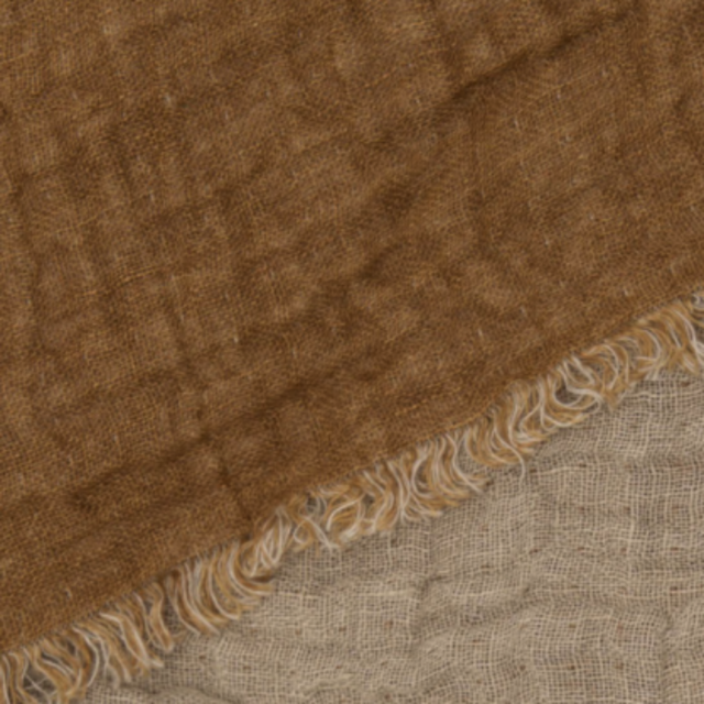 Crush Double Linen Throw- Russo