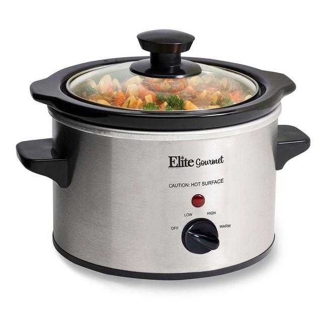 Elite Slow Cooker Crock, 1.5 Quart, Stainless Steel
