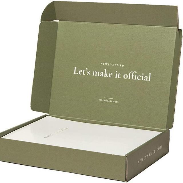 NewlyNamed Box Gift Card | Personalized Name Change After Marriage Kit