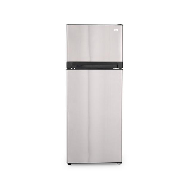 Haier 10.11-cu ft Top-Freezer Refrigerator (Stainless Steel)