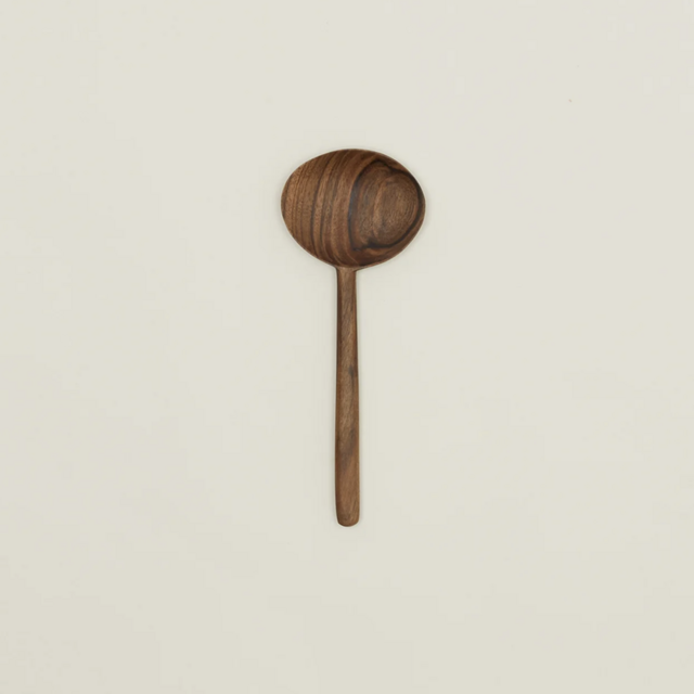 Wood Oval Spoon