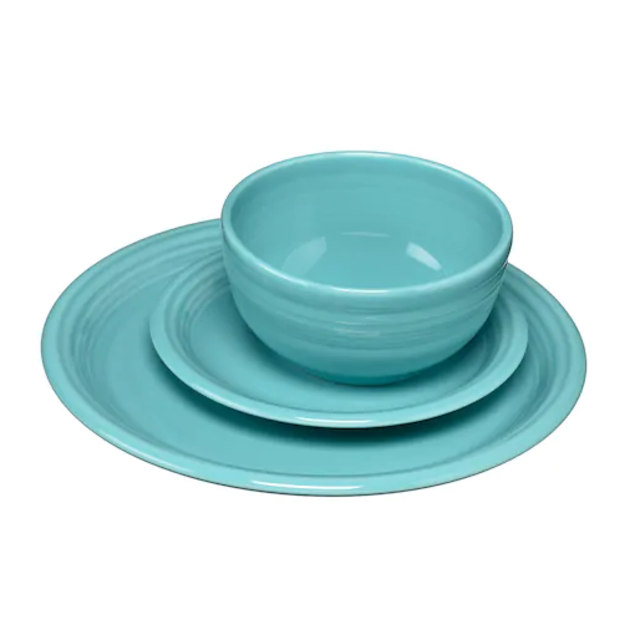Fiesta Bistro 3-pc. Dinnerware Set - Turquoise