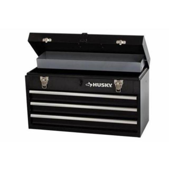 3-Drawer Portable Tool Chest with Tray