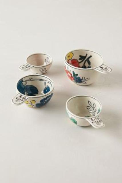 Garden Sketch Measuring Cups