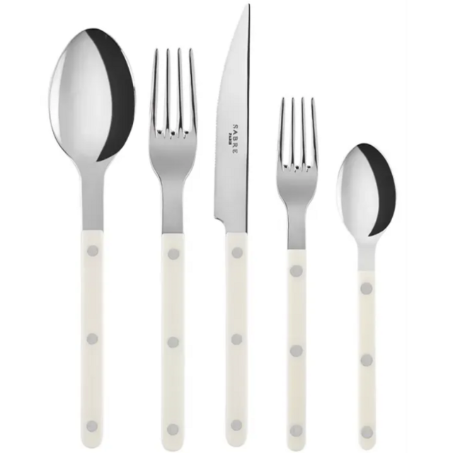 Bistrot Shiny Ivory Flatware | Gracious Style