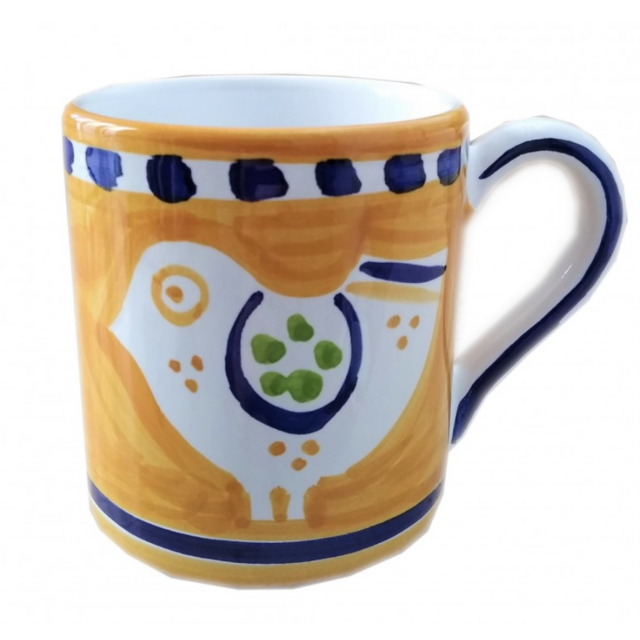 Ceramic mug Bird Positano
