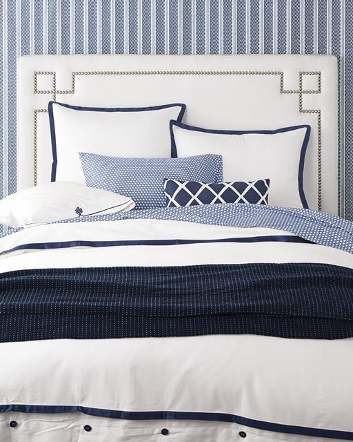 Border Frame Duvet Cover | Navy - King