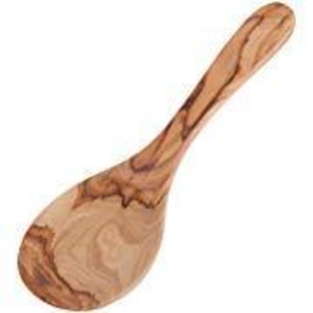 Amazon_Redecker Oiled Olive Wood Rice Serving Spoon, 10-5/8-Inches