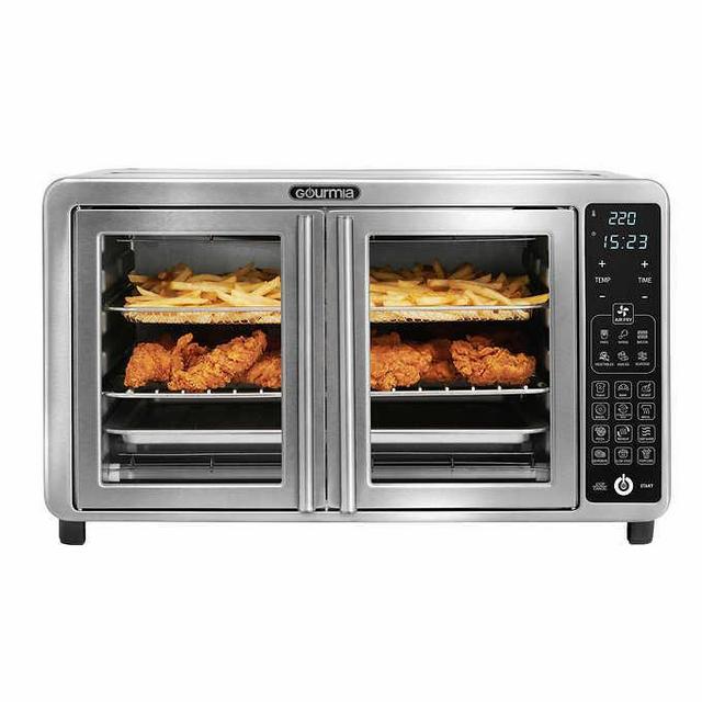 Gourmia XL Digital Air Fryer Toaster Oven with Single-Pull French Doors