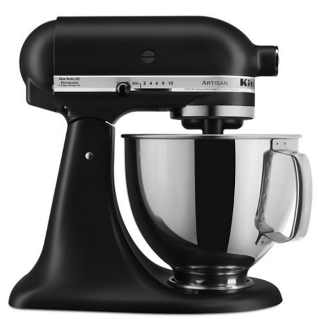 Artisan® Series 5 Quart Tilt-Head Stand Mixer - Matte Black