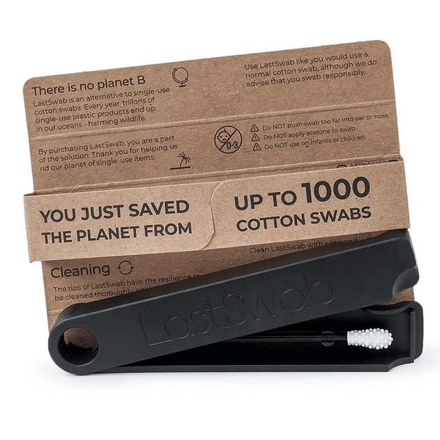 LastSwab Reusable Cotton Swabs for Ear Cleaning by LastObject - Eco Friendly Q tips - Case Made of Certified Ocean-Bound Plastic - Easy to Clean - Designed in Denmark - Zero Waste Product