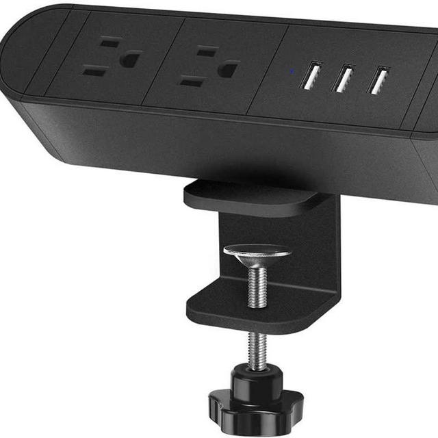 Desktop Edge Power Outlets with USB Ports