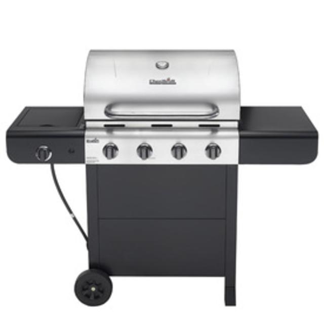 Char-Broil Advantage Black/Stainless 4-Burner (32,000-BTU) Liquid Propane Gas Grill with Side Burner