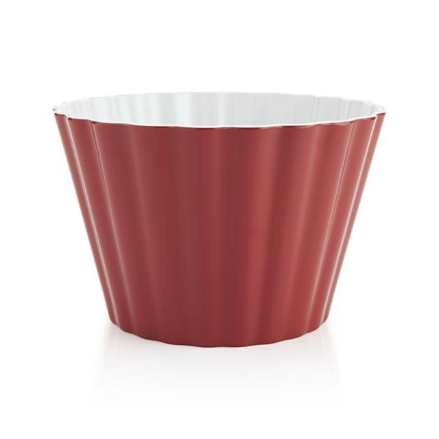 Scalloped Melamine Popcorn Tub