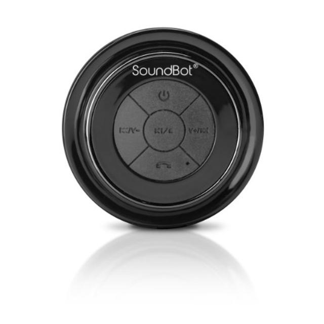 SoundBot SB517 Bluetooth Wireless Waterproof Speaker with Built in Mic - Black on Black
