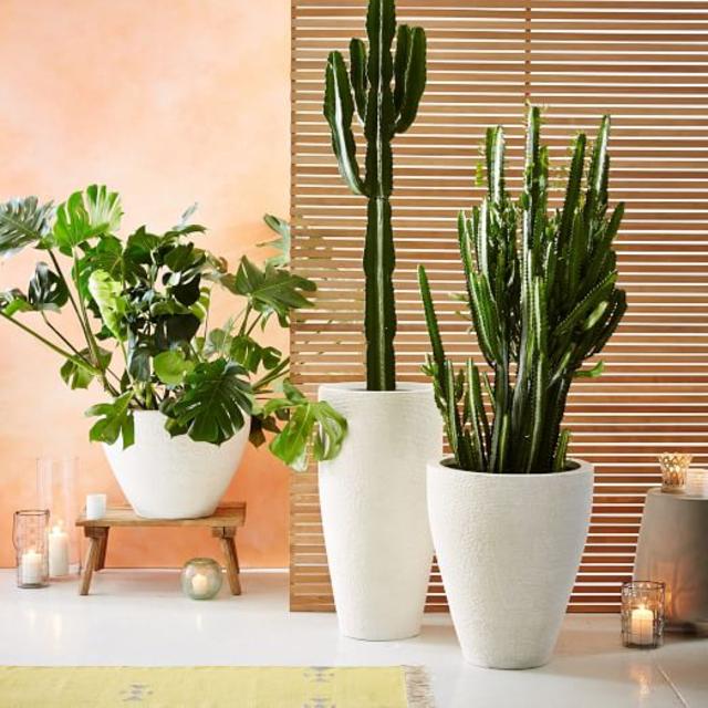 Ridged Stone Planters