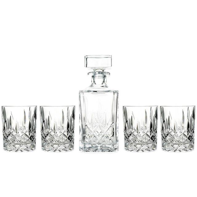 Marquis by Waterford Decanter and Set of Four Double Old Fashioned Glasses