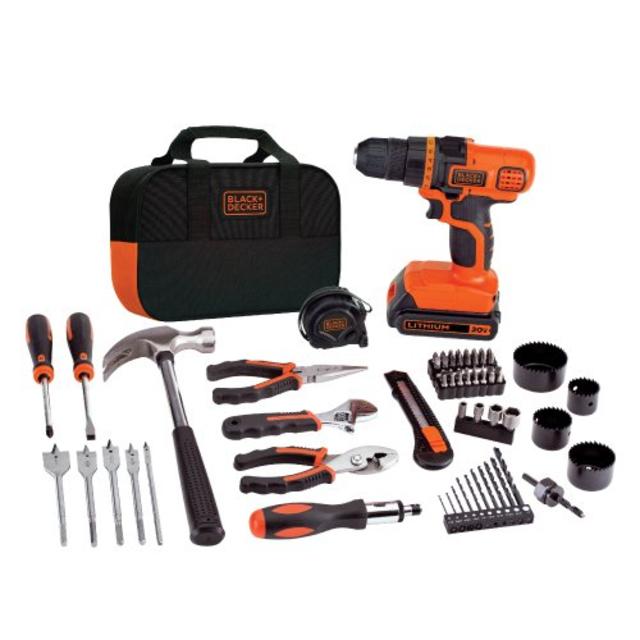 BLACK+DECKER LDX120PK 20-Volt MAX Lithium-Ion Drill and Project Kit