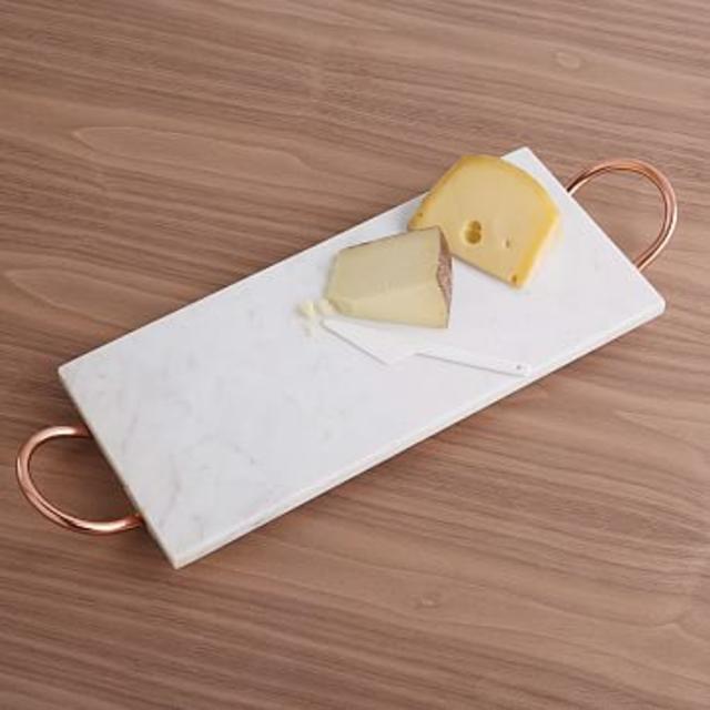 Marble + Copper Serving Board