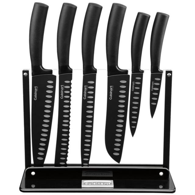 Classic 7 Piece Nonstick Knife Block Set by Cuisinart