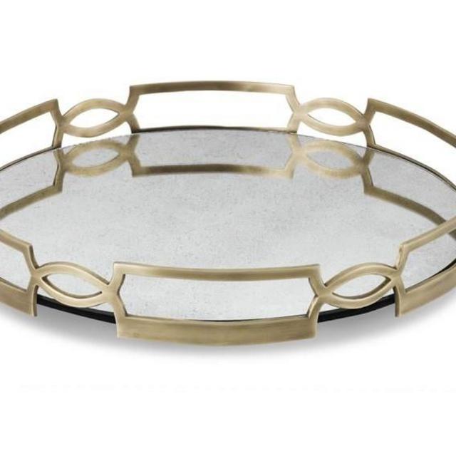 Antique Mirrored Tray, Large